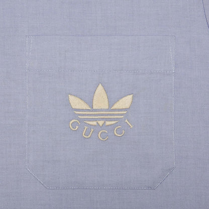 Gucci x adidas Oxford Cotton Shirt Light Blue
