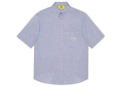 Gucci x adidas Oxford Cotton Shirt Light Blue