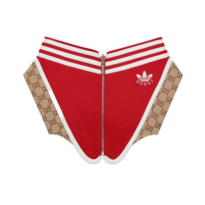 Gucci x adidas Reversible Cotton Corset Red/Beige/Ebony