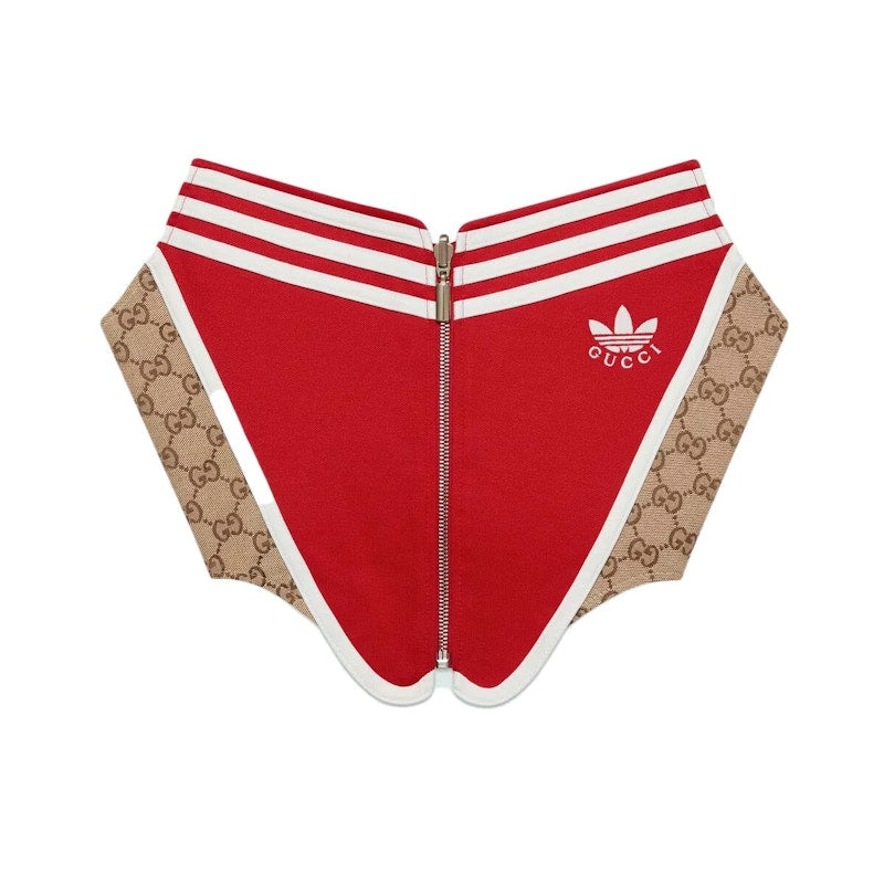 Gucci x adidas Reversible Cotton Corset Red/Beige/Ebony