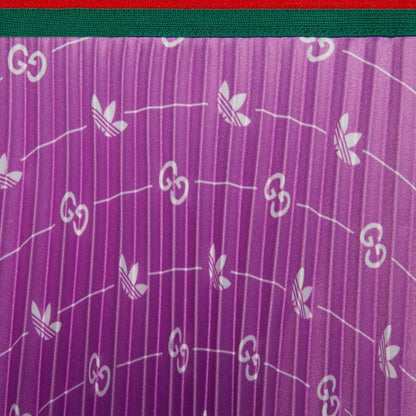 Gucci x adidas Satin Pleated Skirt Purple