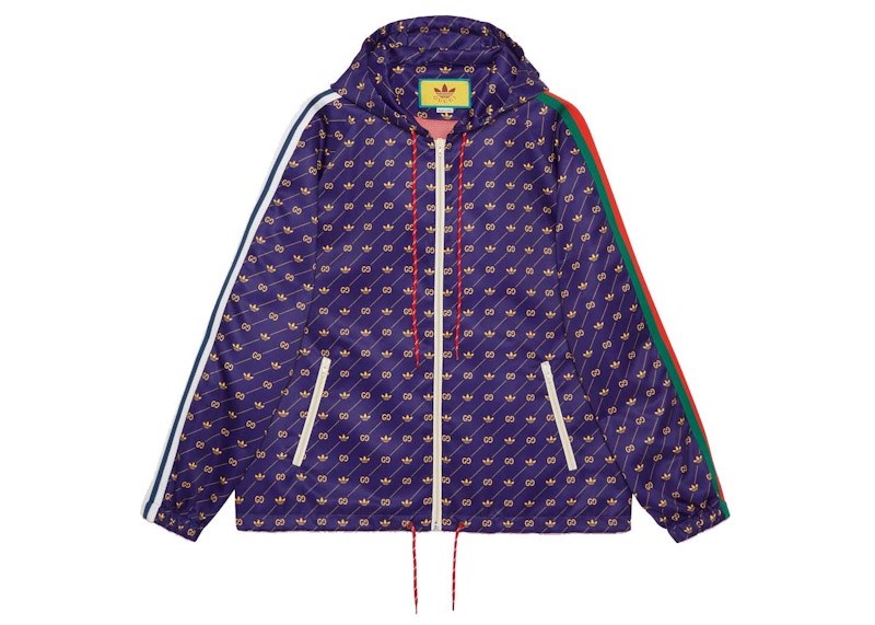 Gucci x adidas Trefoil Print Jacket Blue/Green