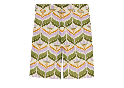 Gucci x adidas Trefoil Print Shorts Green/Ivory