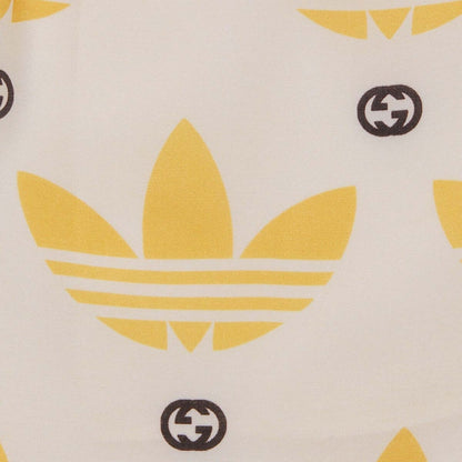 Gucci x adidas Trefoil Print Shorts Ivory/Black