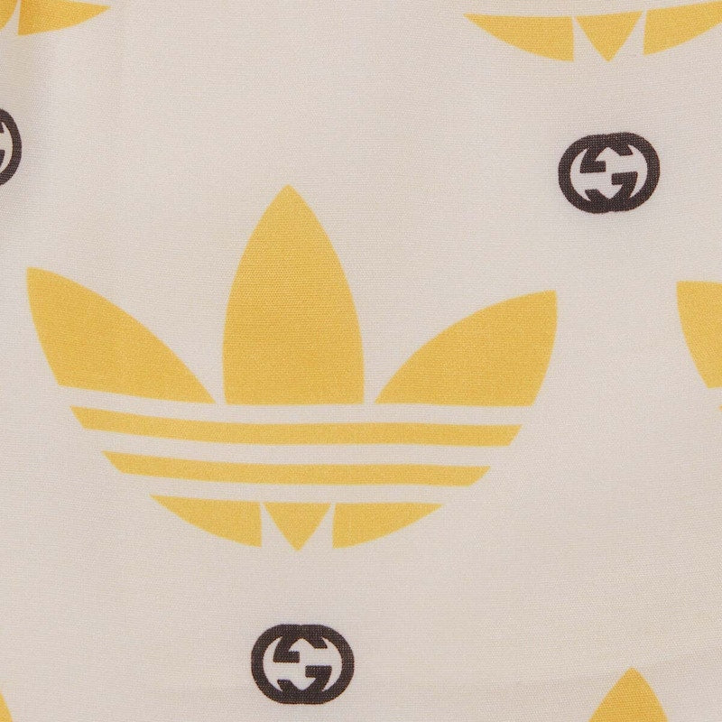 Gucci x adidas Trefoil Print Shorts Ivory/Black