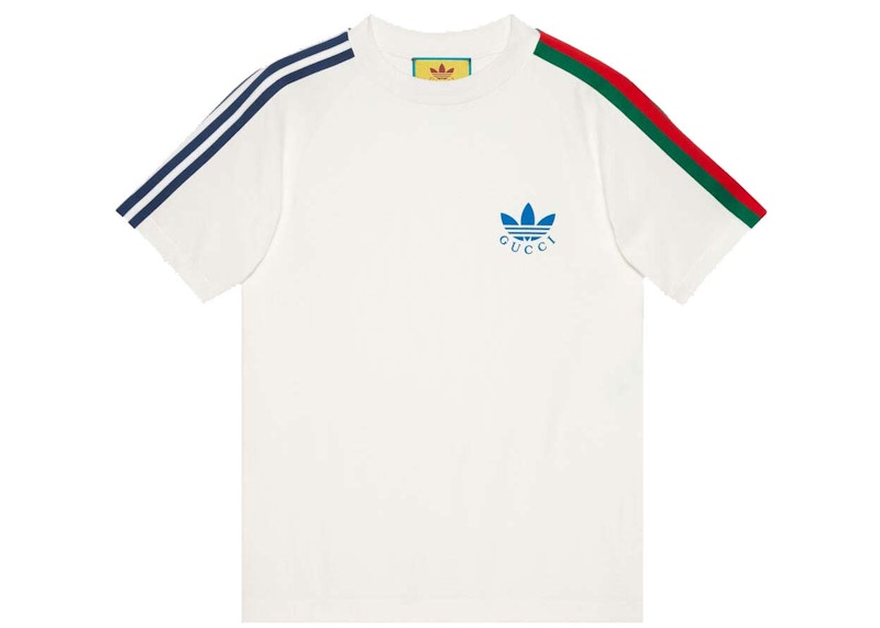 Gucci x adidas Trefoil Print T-Shirt Off-White