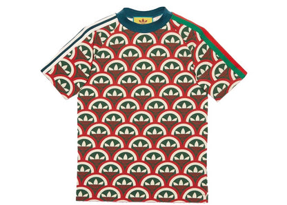 Gucci x adidas Trefoil Print T-Shirt Red/Green