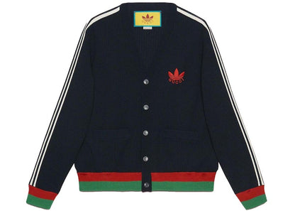 Gucci x adidas Viscose Cardigan Dark Blue