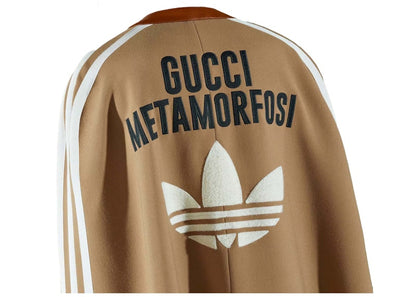 Gucci x adidas Wool And Shearling Cape Brown