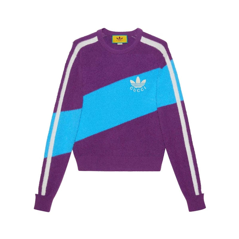 Gucci x adidas Wool Shirt Purple/Light Blue
