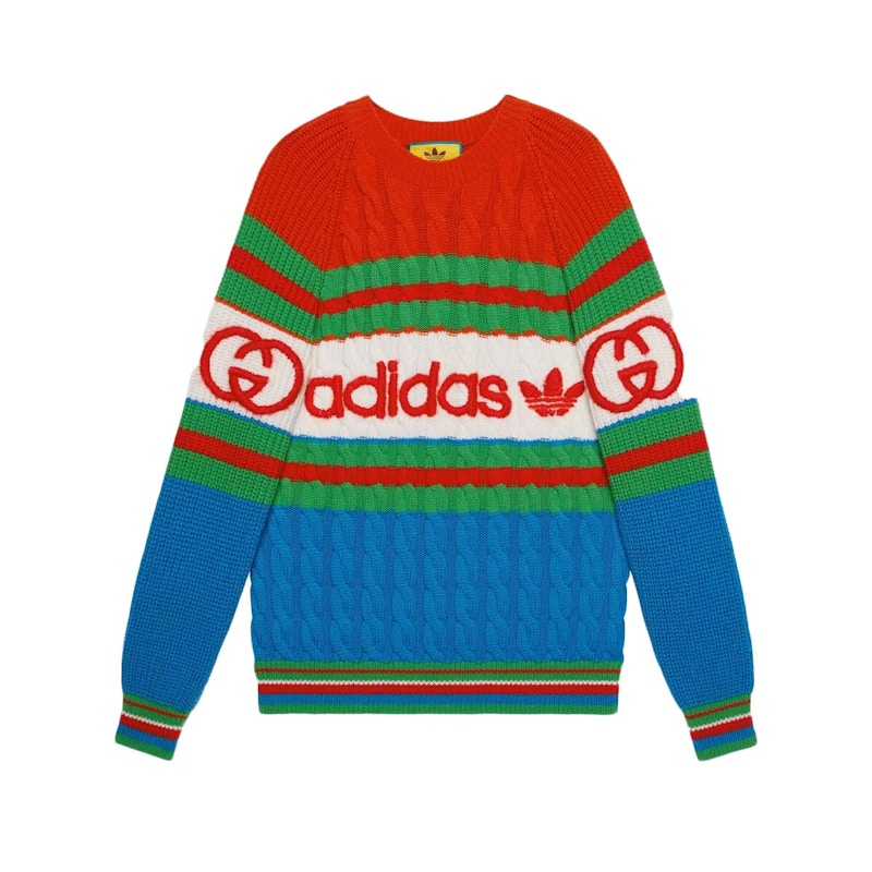 Gucci x adidas Wool Sweater Blue/Orange