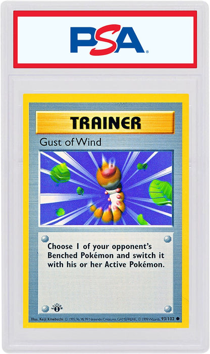 Gust of Wind 1999 Pokemon TCG Base Set 1st Edition #93/102 (PSA or BGS Graded)