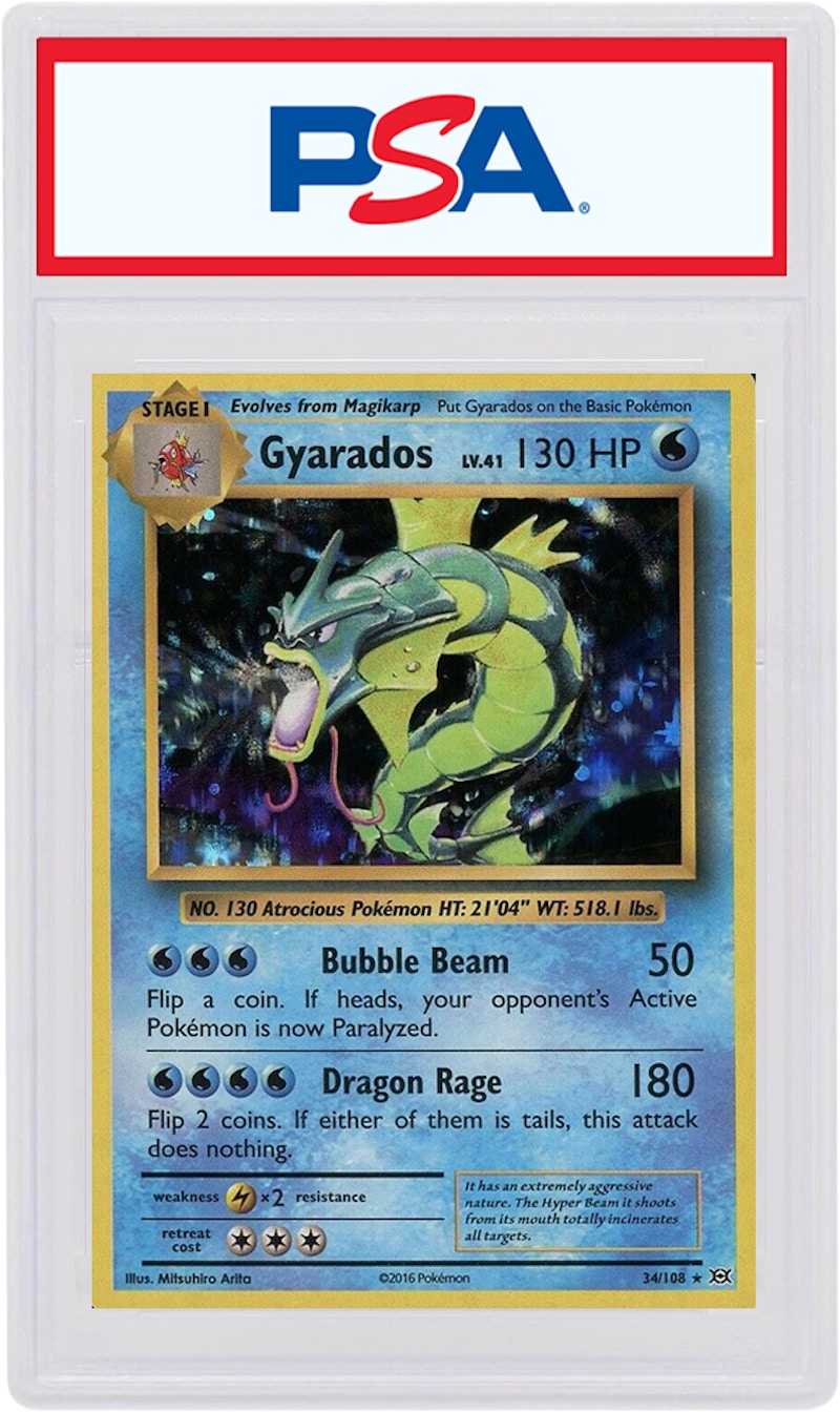 Gyrados 2016 Pokemon TCG Evolutions Holo #34 (PSA or BGS Graded)