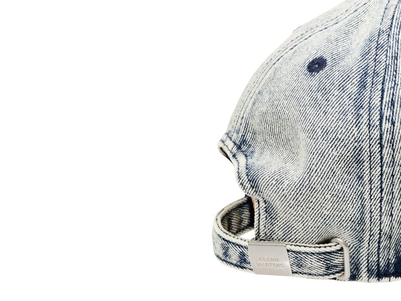 H&M x Glenn Martens Motif-Detail Denim Cap Light Denim Blue
