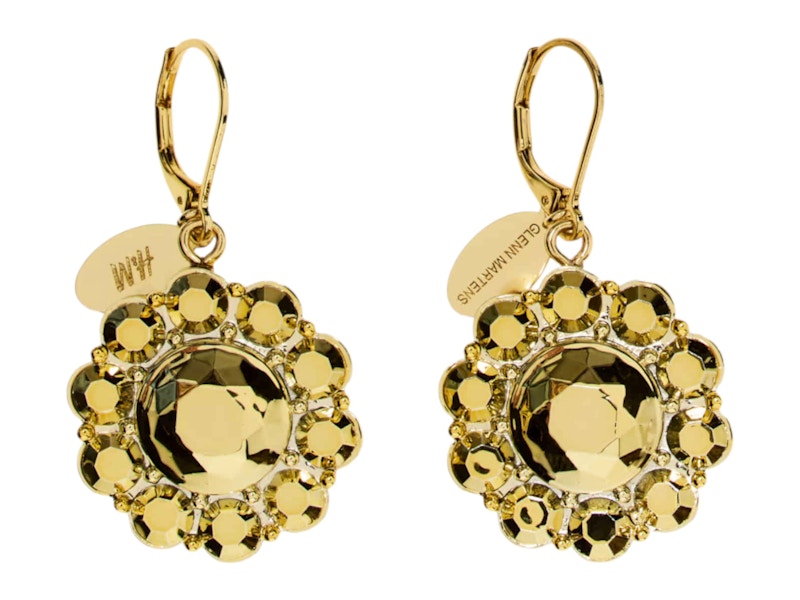 H&M x Glenn Martens Pendant Earrings Gold Colored