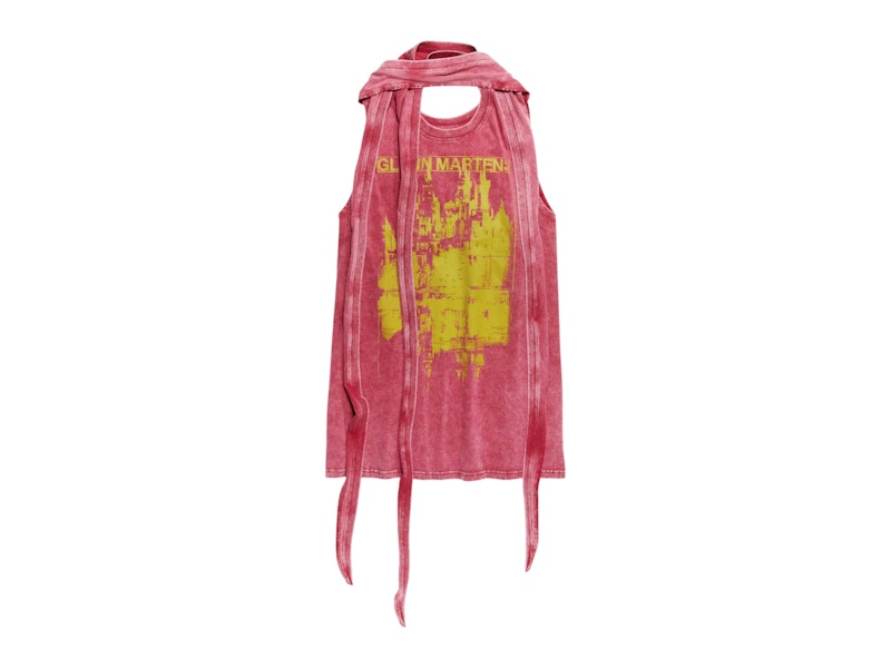 H&M x Glenn Martens Tie-Detail Mini Dress Red