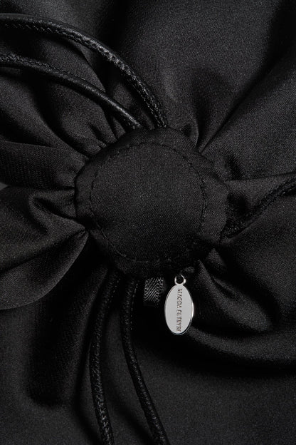 H&M x Magda Butrym Cord Necklace with Rose Applique Black