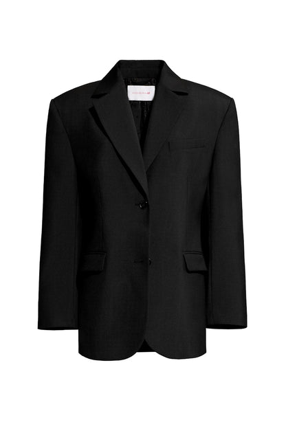 H&M x Magda Butrym Oversized Wool Blazer Black