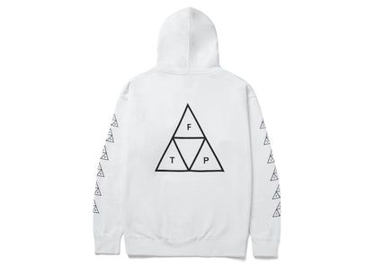 HUF x FTP Triple Triangle Pullover Hoodie White