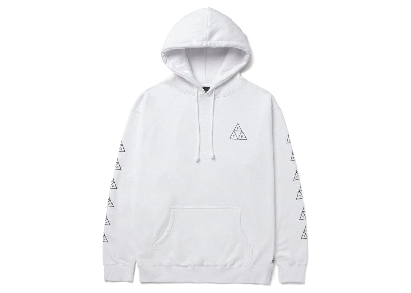 HUF x FTP Triple Triangle Pullover Hoodie White