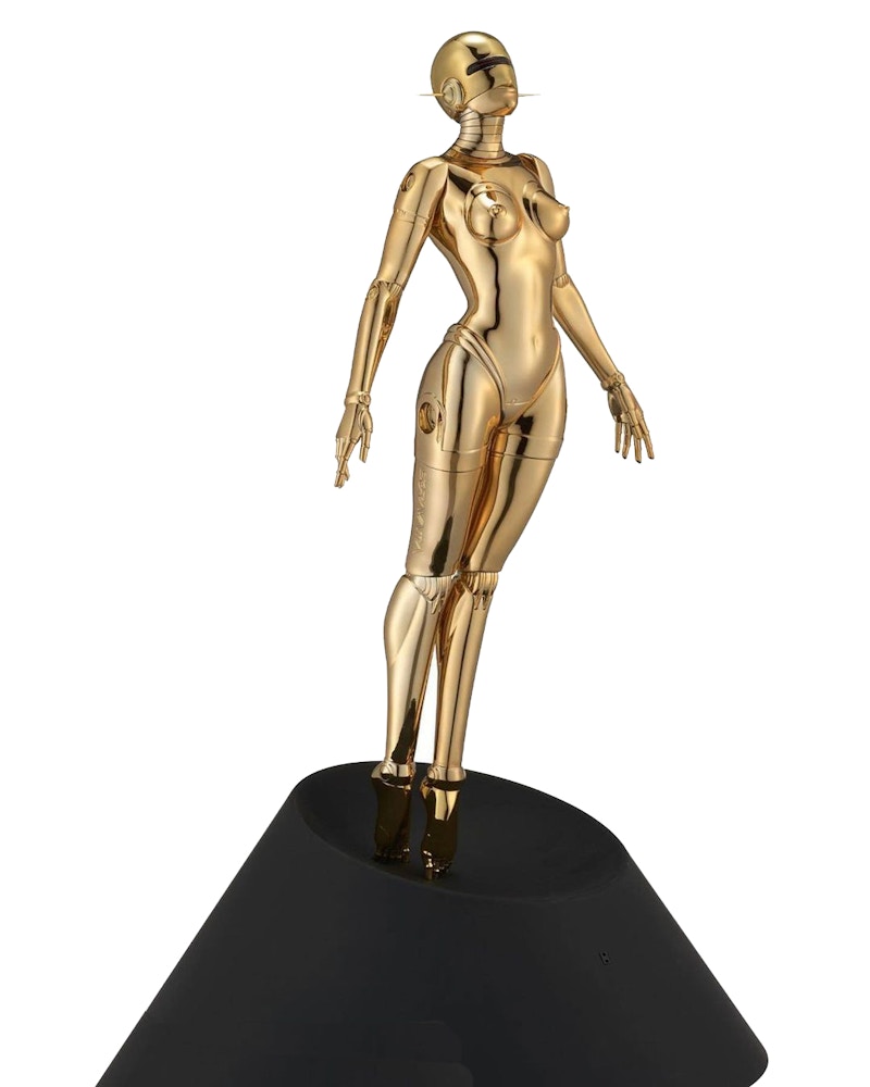 Hajime Sorayama Sexy Robot Floating Figure Gold