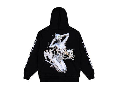 Hajime Sorayama x ComplexCon Skull Zip Up Hoodie Black