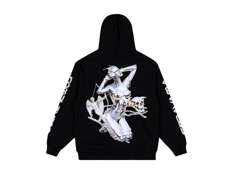 Hajime Sorayama x ComplexCon Skull Zip Up Hoodie Black