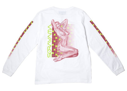 Hajime Sorayama x Medicom Toy Sexy Robot 02 L/S Tee White/Burgundy