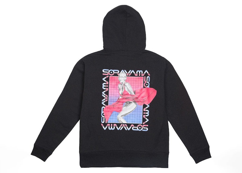 Hajime Sorayama x Medicom Toy Sexy Robot 03 Pullover Hoodie Black