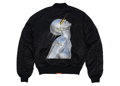 Hajime Sorayama x The Weeknd Echoes Of Silence Alpha MA-1 Slim Fit Bomber Black
