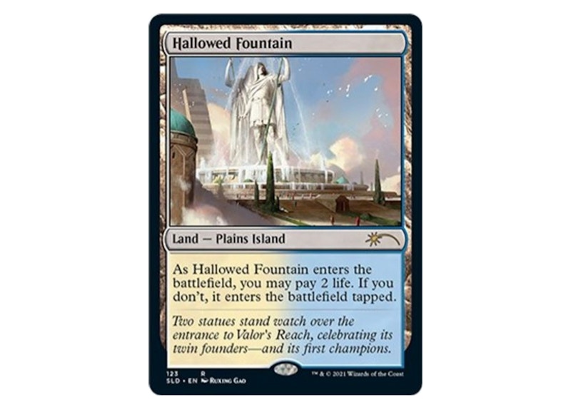 Hallowed Fountain Magic: The Gathering TCG Secret Lair Drop Series Rare #123 (Ungraded)