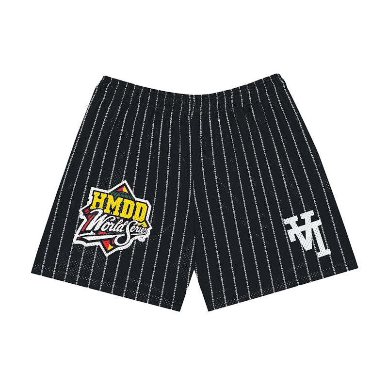 Happy Memories Don't Die LA Pinstripe Basketball Short Black