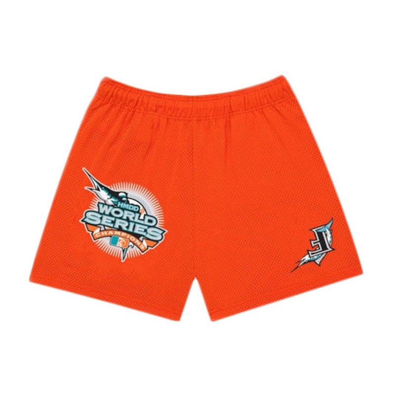 Happy Memories Don't Die Marlins Basketball Short Orange
