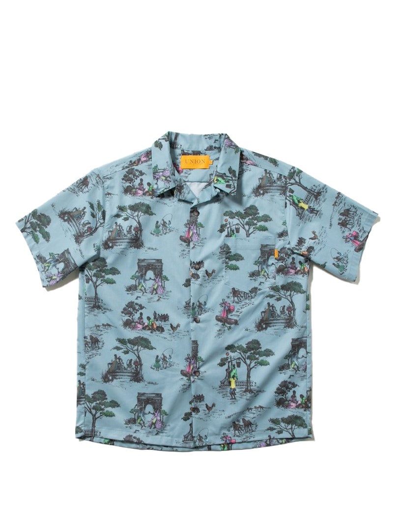 Harlem Toile x Union Hawaiian Shirt Light Blue