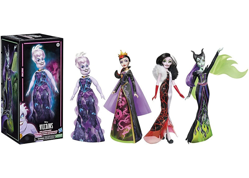 Hasbro Disney Villans Black and Brights Collection Amazon Exclusive 4-Pack Action Figure