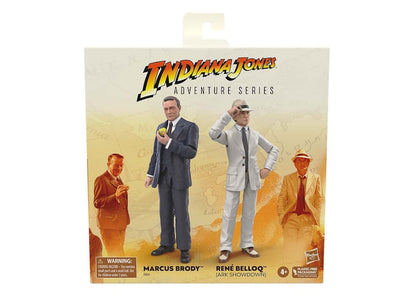 Hasbro Indiana Jones Adventure Series Marcus Brody & Rene Belloq Action Figure Set