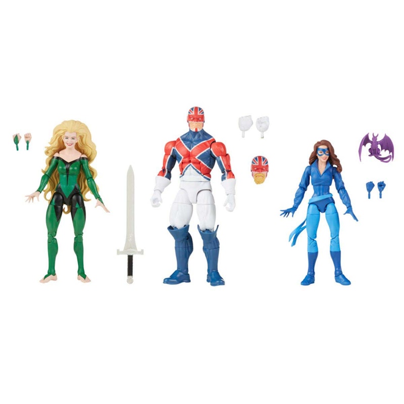 Hasbro Marvel Legednds Series X-Men Marvel's Meggan, Captain Britain and Shadowcat Action Figure Set
