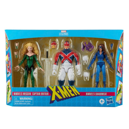 Hasbro Marvel Legednds Series X-Men Marvel's Meggan, Captain Britain and Shadowcat Action Figure Set