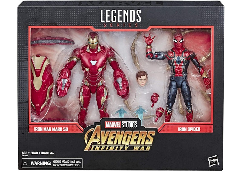 Hasbro Marvel Legends Avengers: Infinity War Iron Man Mark 50 & Iron Spider 2-Pack Action Figure