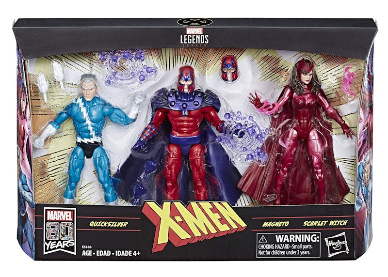 Hasbro Marvel Legends Family Matters Magneto, Quicksilver & Scarlet Witch Action Figure