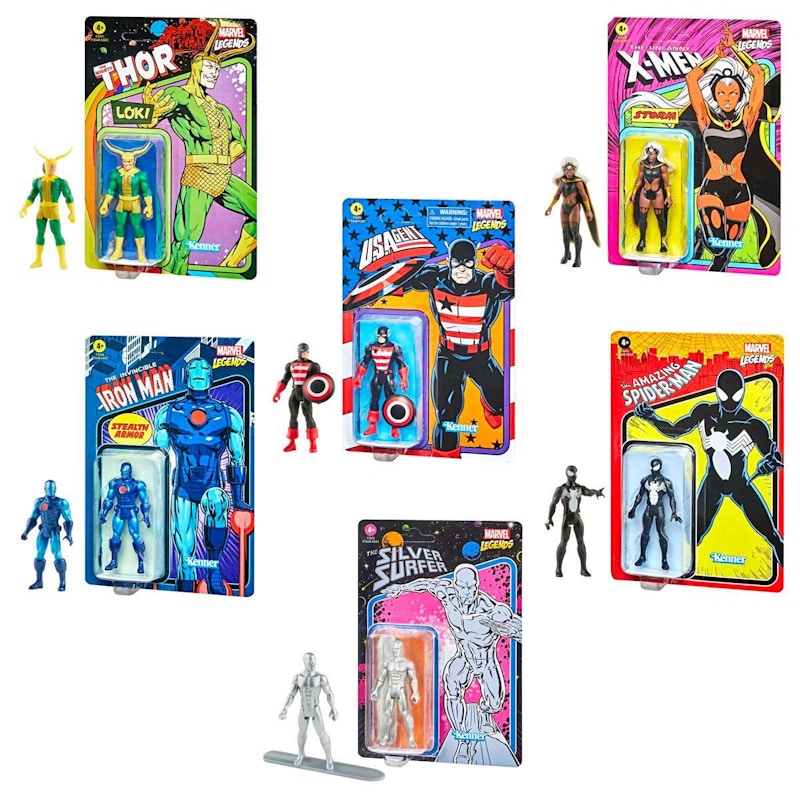 Hasbro Marvel Legends Retro Collection Wave 4 Case of 6 Action Figures