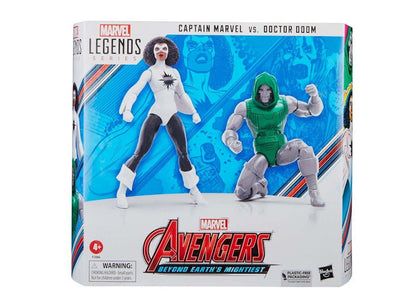 Hasbro Marvel Legends Series Avengers 60th Anniversary Captain Marvel vs. Doctor Doom Action Figure 2-Pack