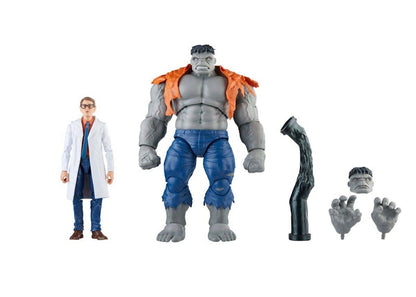 Hasbro Marvel Legends Series Avengers 60th Anniversary Gray Hulk & Dr. Bruce Banner Action Figure 2-Pack