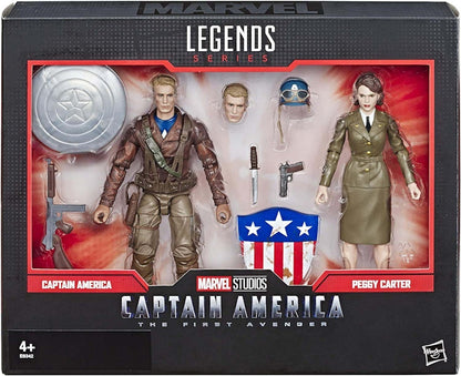 Hasbro Marvel Legends Series Captian America The First Avenger Amazon Exclusive Action Figure 2-Pack