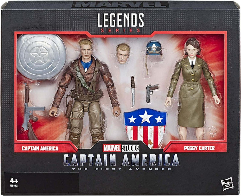 Hasbro Marvel Legends Series Captian America The First Avenger Amazon Exclusive Action Figure 2-Pack