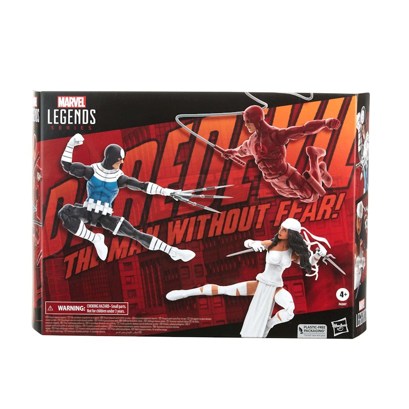 Hasbro Marvel Legends Series Daredevil, Elektra and Marvel's Bullseye Action Figure 3-Pack