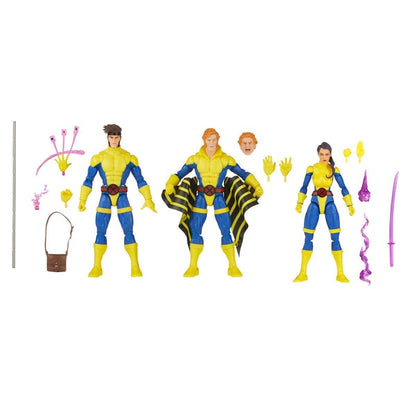 Hasbro Marvel Legends Series X-Men 60th Anniversary Gambit, Marvel's Banshee and Psylocke Action Figure Set