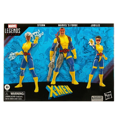 Hasbro Marvel Legends Series X-Men 60th Anniversary Storm, Marvel's Forge and Jubilee Action Figure Set