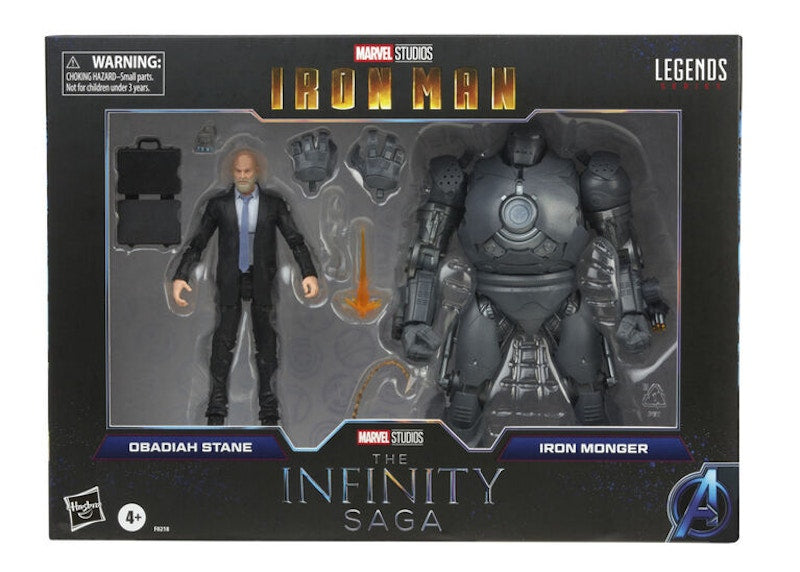 Hasbro Marvel Legends The Infinity Saga Obadiah Stane And Iron Monger Action Figure 2-Pack
