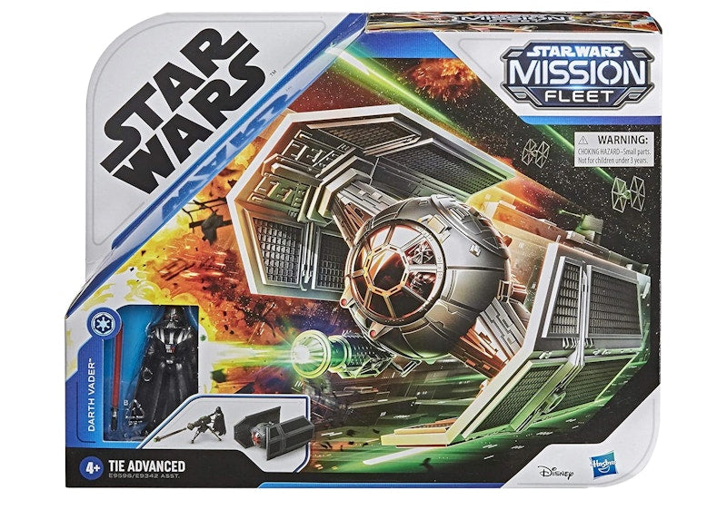 Hasbro Star Wars Mission Fleet TIE Advanced with Darth Vader Action Figure Set